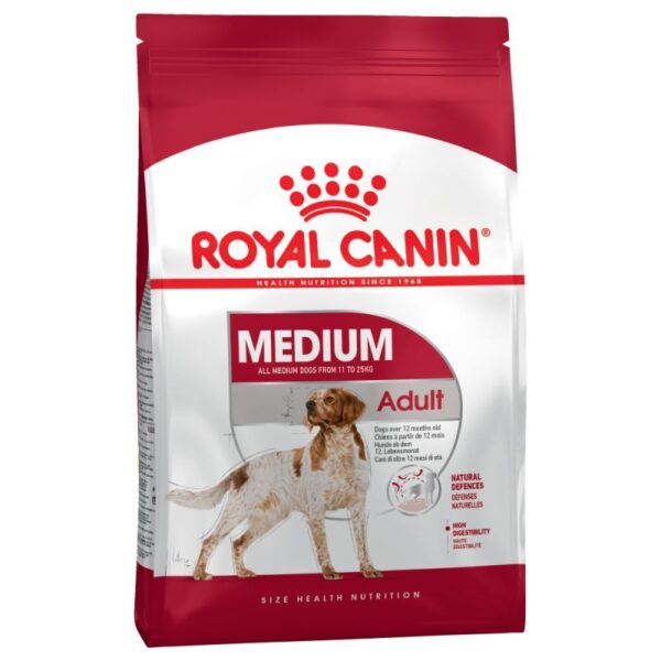Royal Canin- MEDIUM ADULT 15+3 Храна за израстнали кучета от средни породи, над 12м 15кг