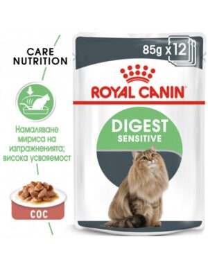 Royal Canin- CARE DIGEST SENSITIVE  pouch- паучове за чувствителни котки 85гр