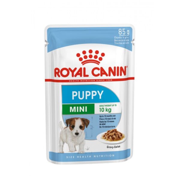 Royal Canin- mini puppy pouch 85 гр. за подрастващи кучета от дребни породи от 1 до 10 месеца