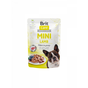 BRIT CARE MINI POUCH ADULT LAMB 85гр - за израснали кучета от дребни породи с агнешко месо