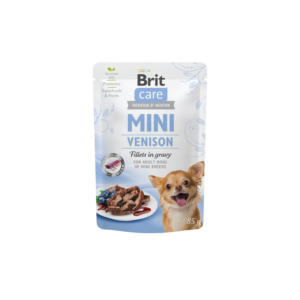 BRIT CARE MINI POUCH ADULT VENISON 85гр - за израснали кучета от дребни породи с еленско месо