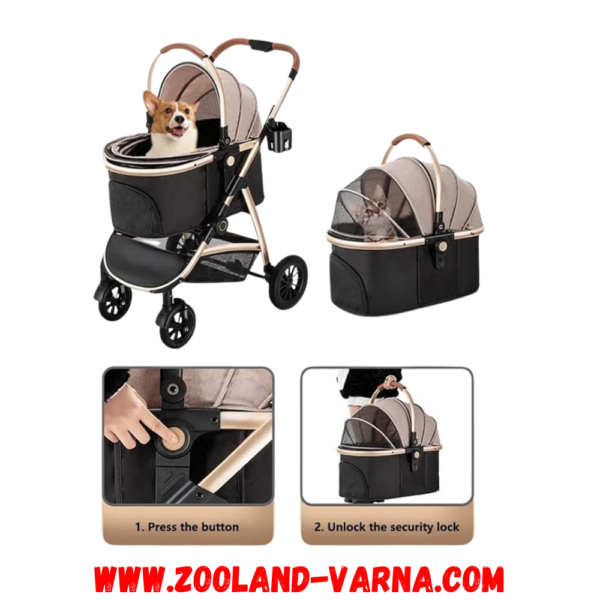 Луксозна количка за домашни любимци - Pet stroller