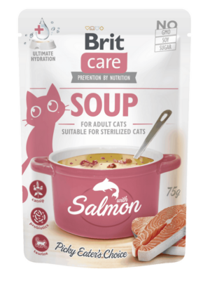 Brit Care Soup Salmon - супа за котки със сьомга 75гр