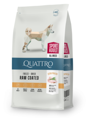 QUATТRO SPORT ALL BREED суха храна за активни кучета от всички породи с пиле 12 кг