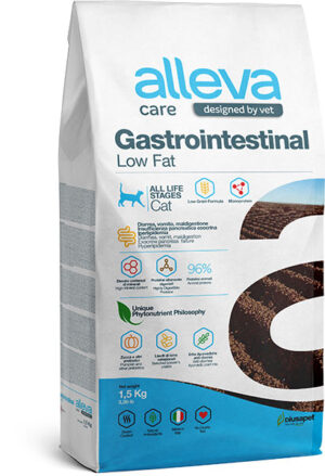Alleva care gastrointestinal low fat - Диетична храна за котки 1.5 кг.