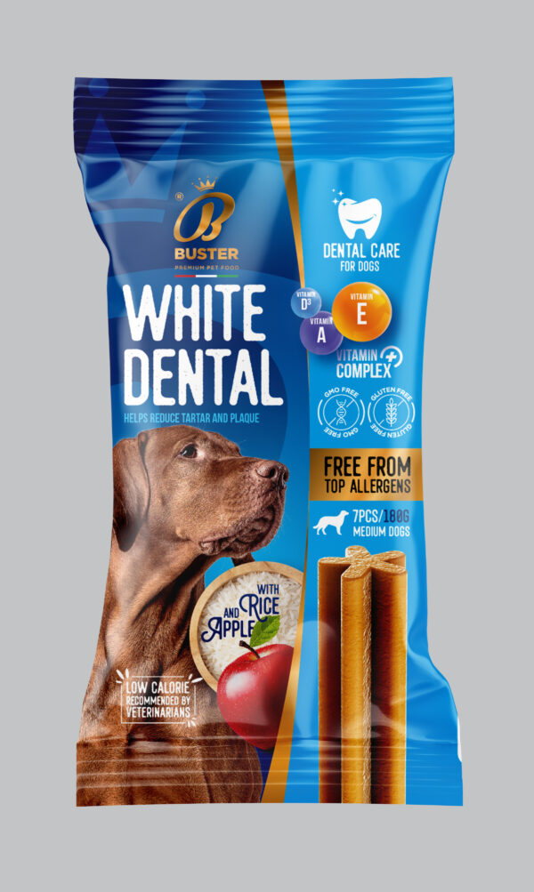 Buster White Dental Sticks 180gr - Дентален стик без месо 180гр