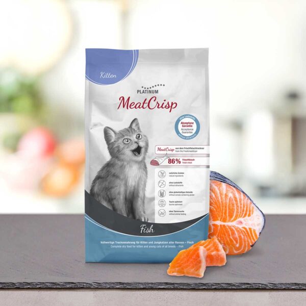 Platinum MeatCrisp Kitten Fish - премиум храна за подрастващи котки с риба