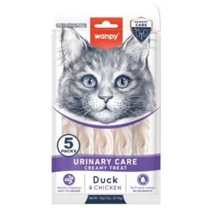 Wanpy Cat Urinary кремообразно лакомство за котки при проблеми с уринарния тракт 5х14 г