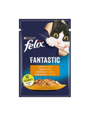 FELIX Fantastic Pouch - Пауч за котка Грил Пиле в Желе 85гр