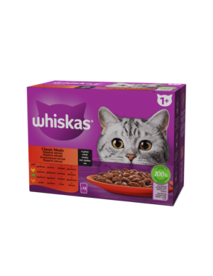 Whiskas Pouch Classic Meals – Паучове за котки Микс Меса Мултипак 12x85гр