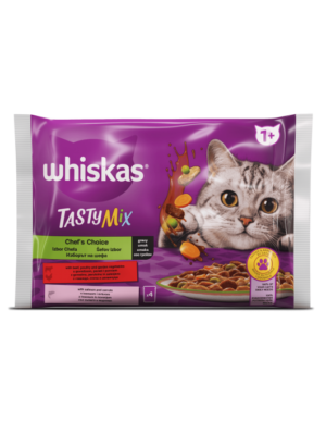 Whiskas Tasty Mix Chef's Choice Pouch - Паучове за котка по Избор на Готвача 4х85гр