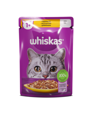 Whiskas pouch Chicken - Пауч за котка с Пиле 85гр