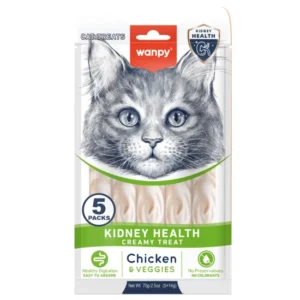 Wanpy Cat Kidney Health кремообразно лакомство за котки при проблеми с бъбреците 5х14 г