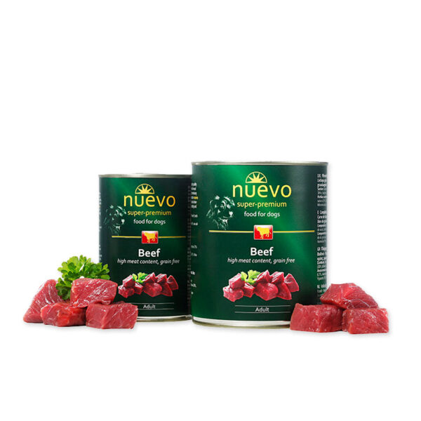 Nuevo Adult Dog Beef - консерва за израснали кучета с говеждо 400гр