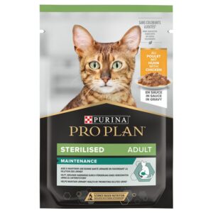 Pro Plan Sterilised Chicken - Пауч за кастрирани котки с Пиле 85гр